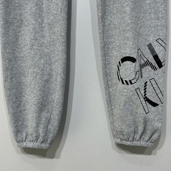 Calvin Klein Performance Medium Light Tie  Waist Gray Sweatpants - Picture 5 of 9